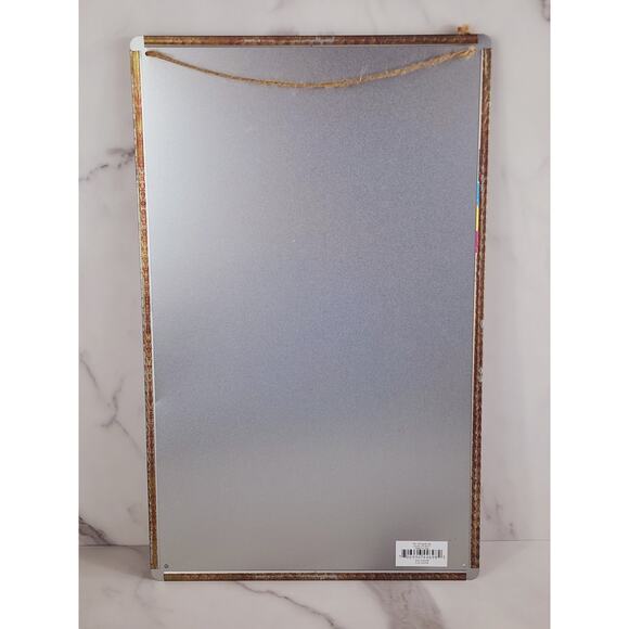 Christmas Greetings Santa Claus Retro Metal Signs 16" x 10" Blue Robes Wall Deco - Picture 9 of 12